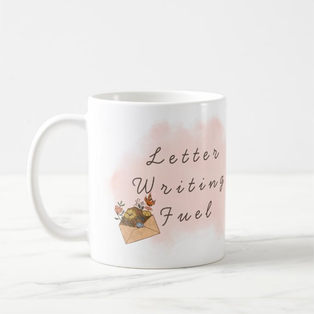 Personalized Letter Writing Mug  (Left)