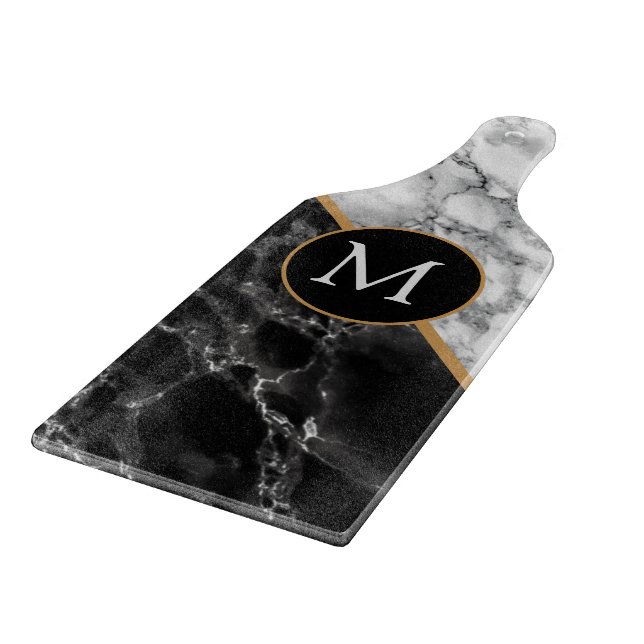 Personalized Letter Your Gift Marble Cutting Board (Corner)
