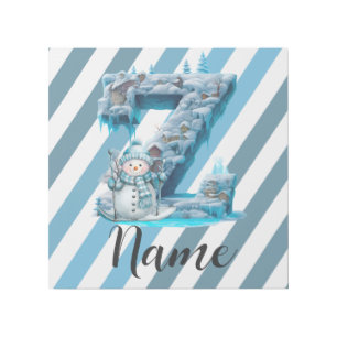 Personalized letter Z initial Gallery Wrap