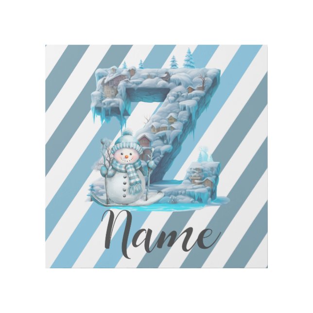 Personalized letter Z initial Gallery Wrap (Front)