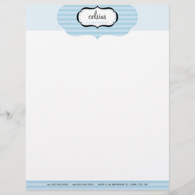 PERSONALIZED LETTERHEAD :: chic boutique 3 (Front)