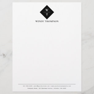 Personalized Letterhead Monogrammed Template
