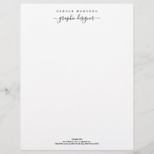 Personalized Letterhead Stationary Simply Right