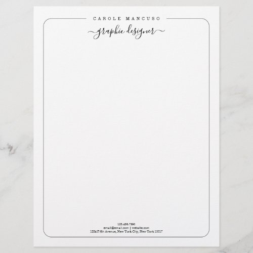 Personalized Letterhead Stationary  Simply Right