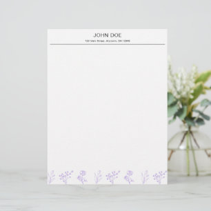 Personalized Letterhead with Name and Address