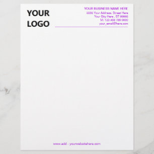 Personalized Letterhead with Your Own Design