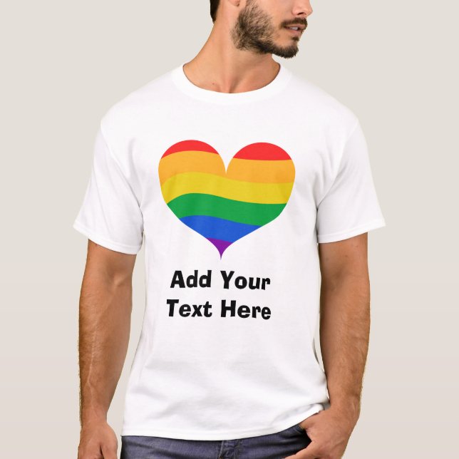 Personalized LGBT Pride T-Shirt (Front)