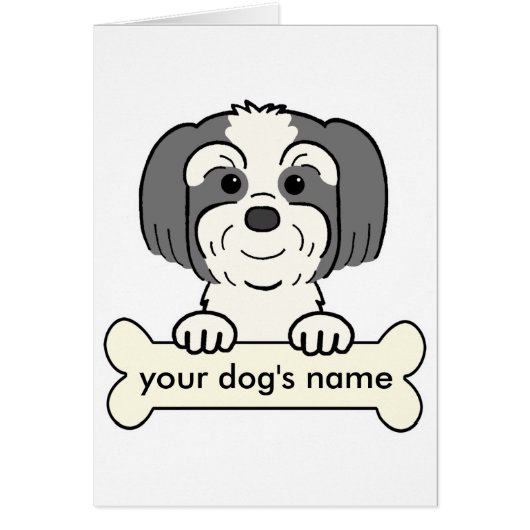 Personalized Lhasa Apso Cards (Front)