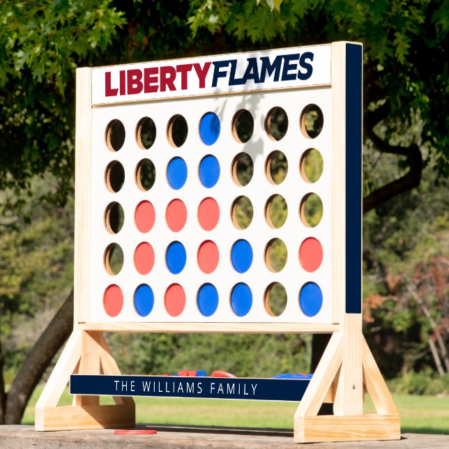 Personalized Liberty Flames Fast Four (Lawn)