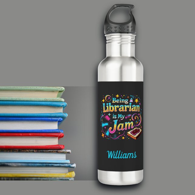 Personalized Librarian Gift Stainless Steel Water Bottle (Creator Uploaded)
