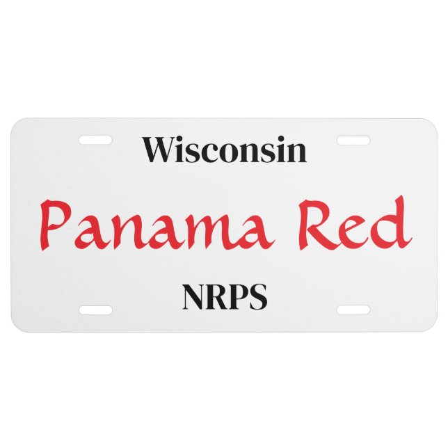 Personalized License Plate (Front)