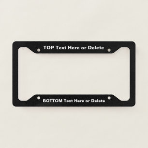 Personalized License Plate Holder Frame