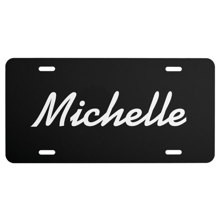 Personalized license plate with your name Zazzle