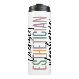 Personalized Licensed Esthetician Cosmetologist Thermal Tumbler