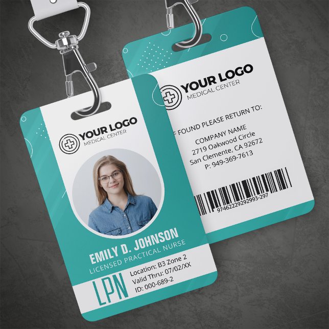 Personalized Licensed Practical Nurse LPN Photo Badge (Creator Uploaded)
