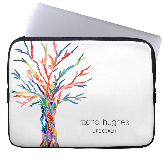 Personalized Life Coach Laptop Sleeve (Front)