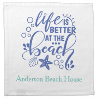 Personalized Life is Better at Beach Blue Green