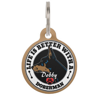 Personalized Life Is Better With A Doberman Pet ID Tag