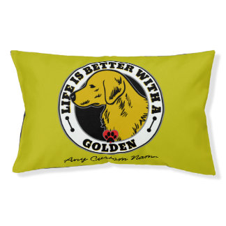 Personalized Life Is Better With A Golden Dog Bed