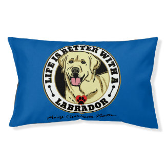 Personalized Life Is Better With A White Labrador Dog Bed