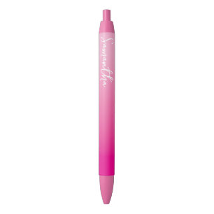 Personalized Light and Hot Pink Ombre Pen