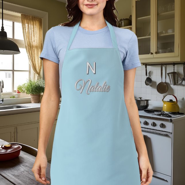 Personalized - light  blue apron (Creator Uploaded)