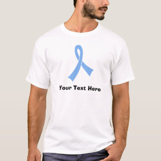 Personalized Light Blue Awareness Ribbon T-Shirt