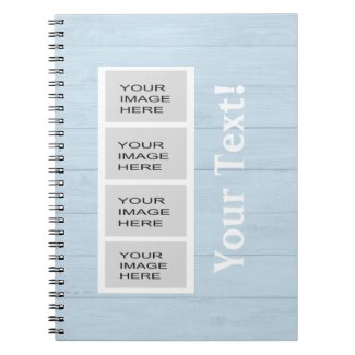 Personalized Light Blue Wood Photo Booth