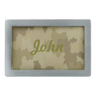 Personalized Light Camouflage Belt Buckle