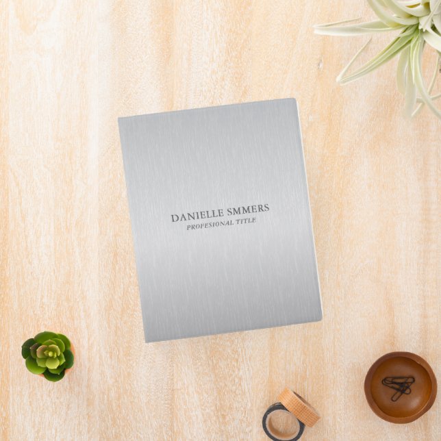 Personalized light gray background  mini binder (InSitu)