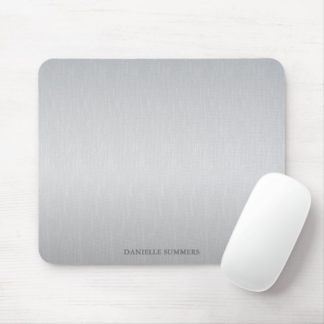 Personalized light gray background  mouse pad (With Mouse)