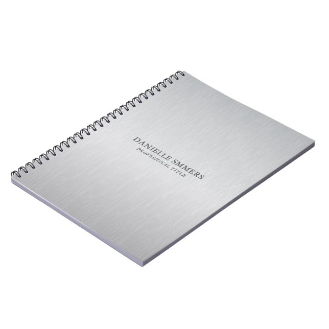 Personalized light gray background  notebook (Left Side)