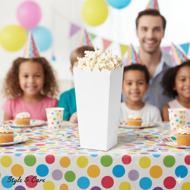 Personalized Light Gray Party Popcorn Favor Boxes (Personalized Light Gray Party Popcorn Favor Boxes)