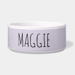 Personalized Light Lavender Ceramic Pet Bowl<br><div class="desc">Personalized soft lavender purple pet bowl for your dog or cat.</div>