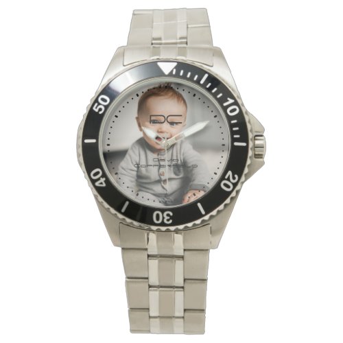 Personalized Light Photo Stainless Steel Watch