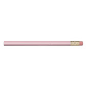 Personalized Light Pink And Gold Pencil (Back)