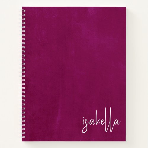 Personalized Light Plum Notebook