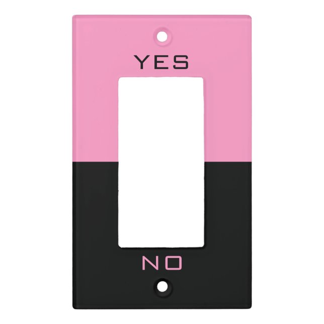 Personalized Light Switch Cover Custom Colors Text (Front)