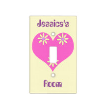 Personalized Light Switch Cover for Girl's Room
