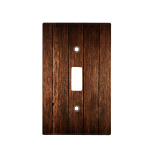 Personalized Light Switch Plate Barn Wood Country
