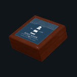 Personalized lighthouse Boat Name Nautical  Gift Box<br><div class="desc">Nautical Personalized lighthouse Boat Name design. Matching products can be found in Nautical Boat lighthouse collection. If you have any questions feel free to contact me.</div>
