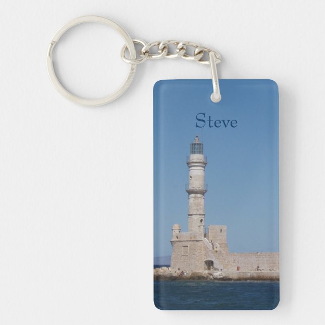 Personalized Lighthouse Keychain (Front)