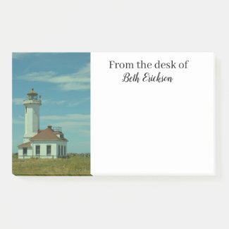 Personalized Lighthouse Post-It Notes