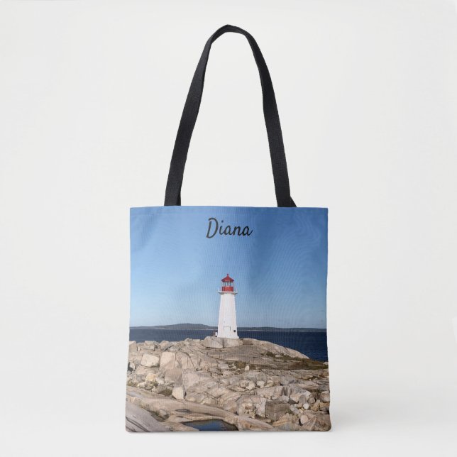 Personalized Lighthouse Tote (Front)