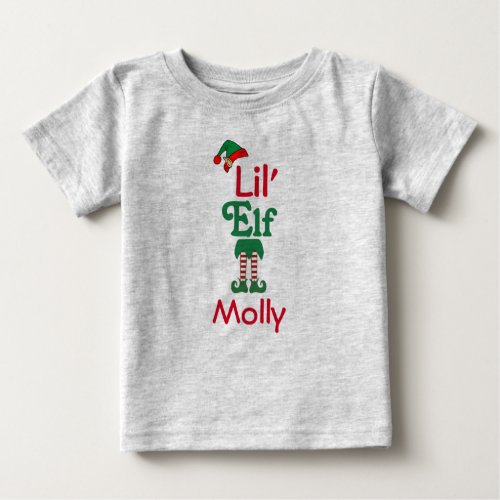 Personalized Lil Elf Baby T_Shirt