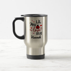 Personalized Lil Miss Love Bug Travel Mug