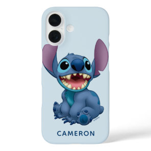 Personalized Lilo & Stitch Excited iPhone 16 Case