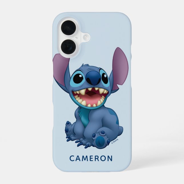 Personalized Lilo & Stitch Excited Iphone Case (Back)