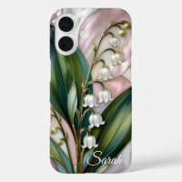 Personalized Lily of the Valley Phone Case
