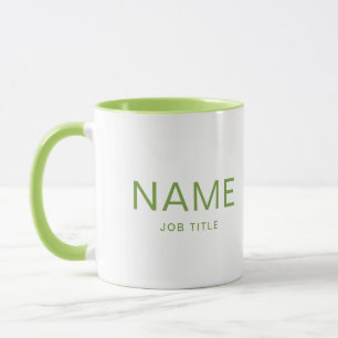 Personalized Lime Combo Mug with Your Name